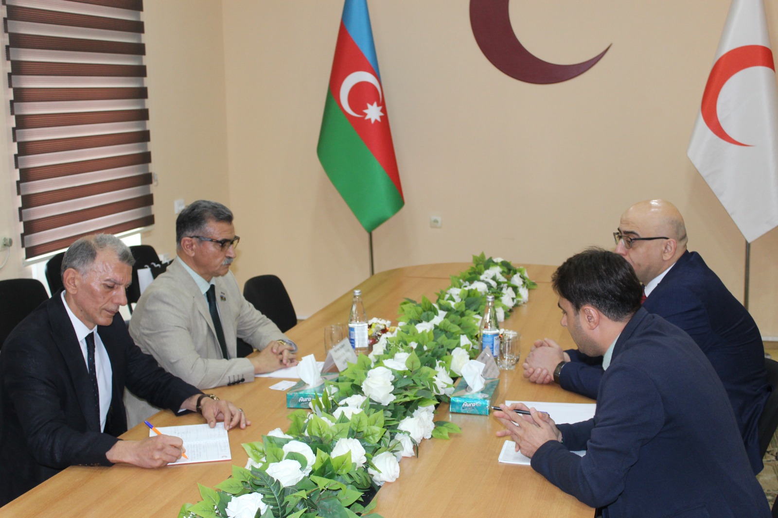  Official meeting at the head office of the Azerbaijan Red Crescent Society 